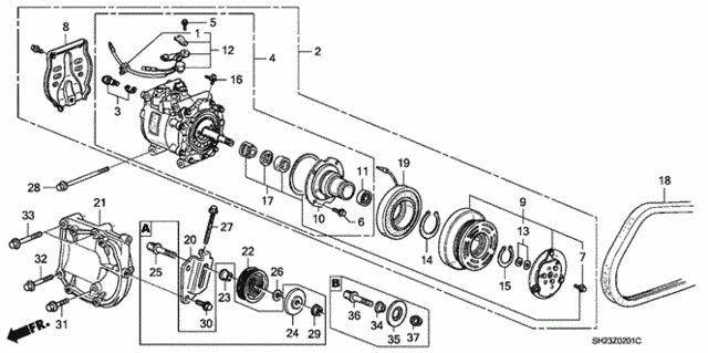 BOLT, FLANGE, 8X100 (90023P01000)