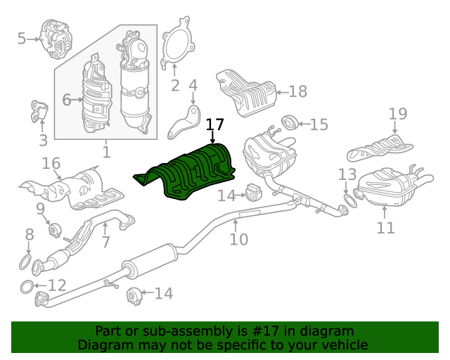 Теплозахисний кожух вихлопної труби (74611TEAT00)