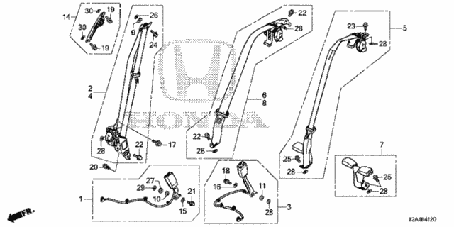 BOLT 7/16'X22 (90142TR3A01)