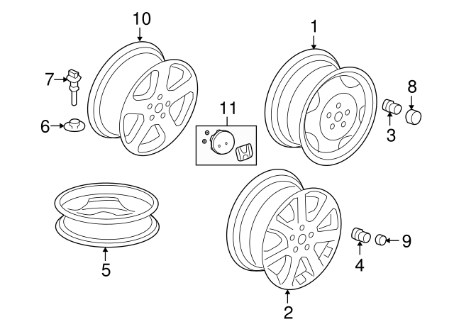 Колісна гайка Honda (90304SF0751)